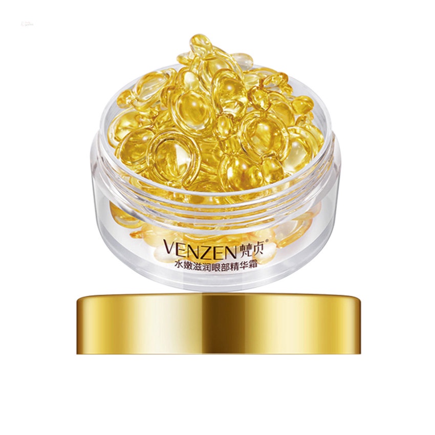 Kem Dưỡng Da Mắt Dạng Viên Nang Chứa Vitamin E Placenta Dưỡng Ẩm Chống Bọng Mắt Chống Nếp Nhăn Lão Hóa Xóa Mờ Quầng Thâm Hiệu VENZEN 30