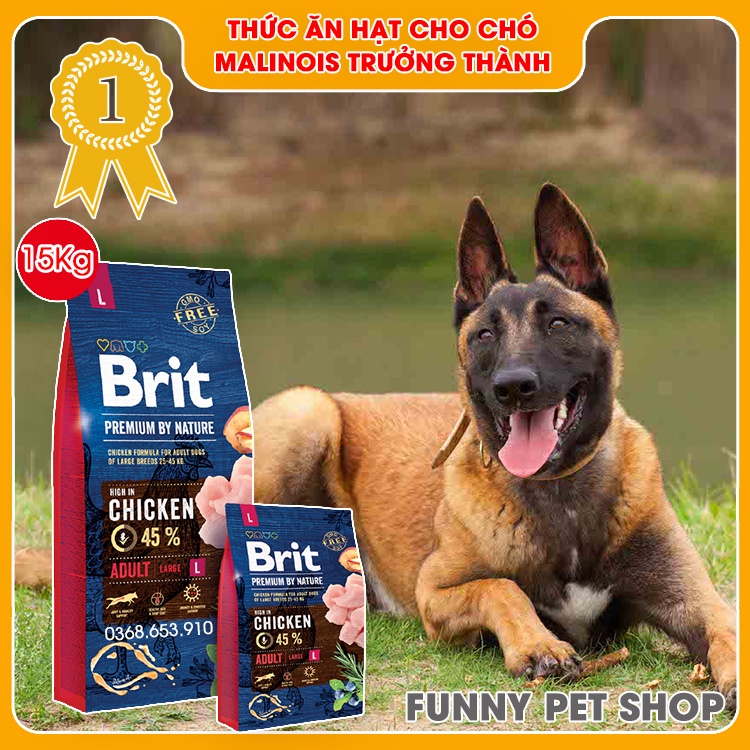 Thức ăn hạt cho chó Malinois trưởng thành vị thịt gà - Nhập khẩu Châu Âu, Top 1 Cộng Hòa Séc