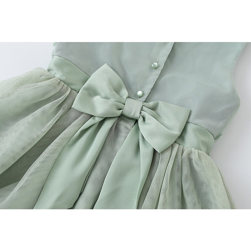 Đầm xoè kết hoa HM bé gái xuất xịn siêu xinh