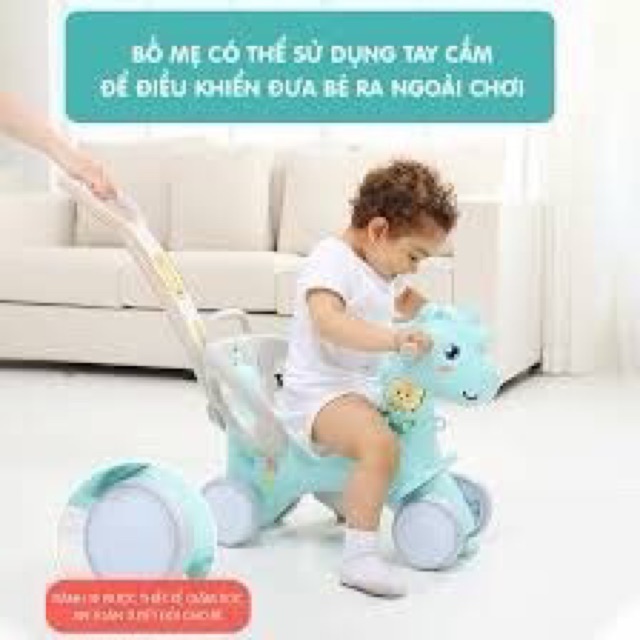 NGỰA BẬP BÊNH ĐA CHỨC NĂNG CHO BÉ- CHÍNH HÃNG