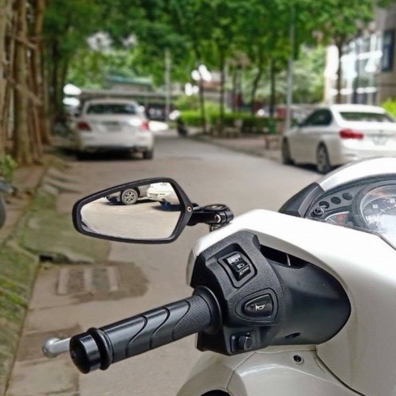 Gương Gù Thái Gắn Chân Gương Kính Trắng Chính Hãng gắn xe máy