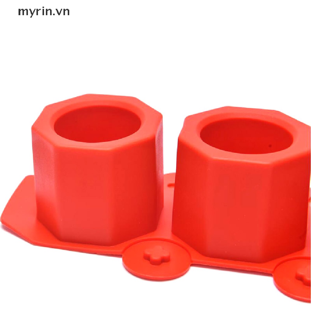 Khuôn Silicone Làm Chậu Hoa / Xi Măng / Xi Măng 3 Ngăn Tiện Lợi