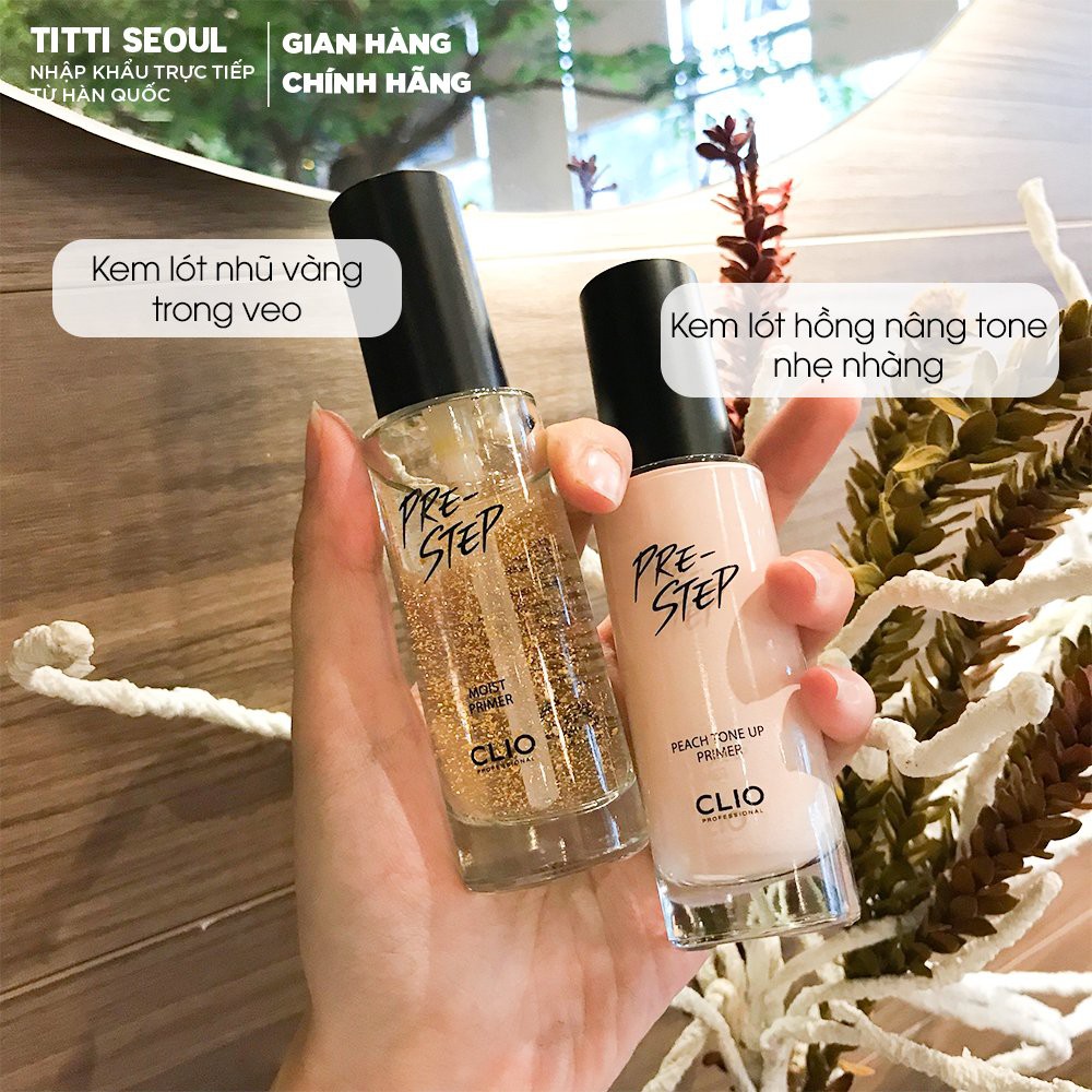 Kem Lót Trắng Da Nâng Tone Tức Thì Clio Pre Step Peach Tone Up Primer 30ml