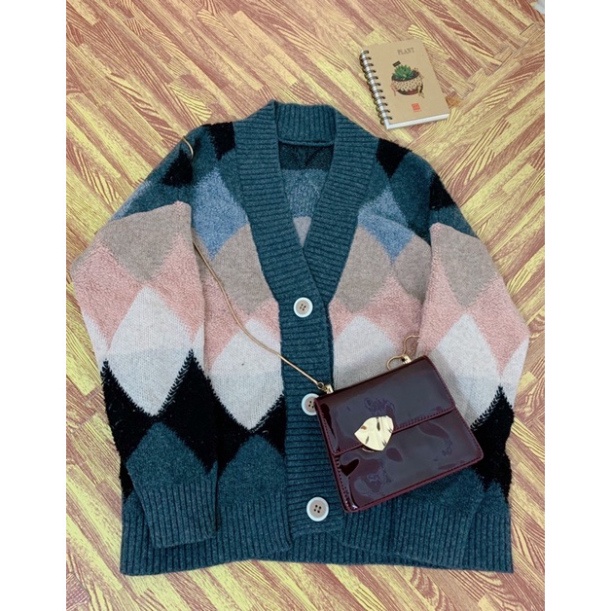 Cadigan hoạ tiết tuyển Hàn ảnh thật trải sàn shop chụp - HÀNG MỚI VỀ | BigBuy360 - bigbuy360.vn