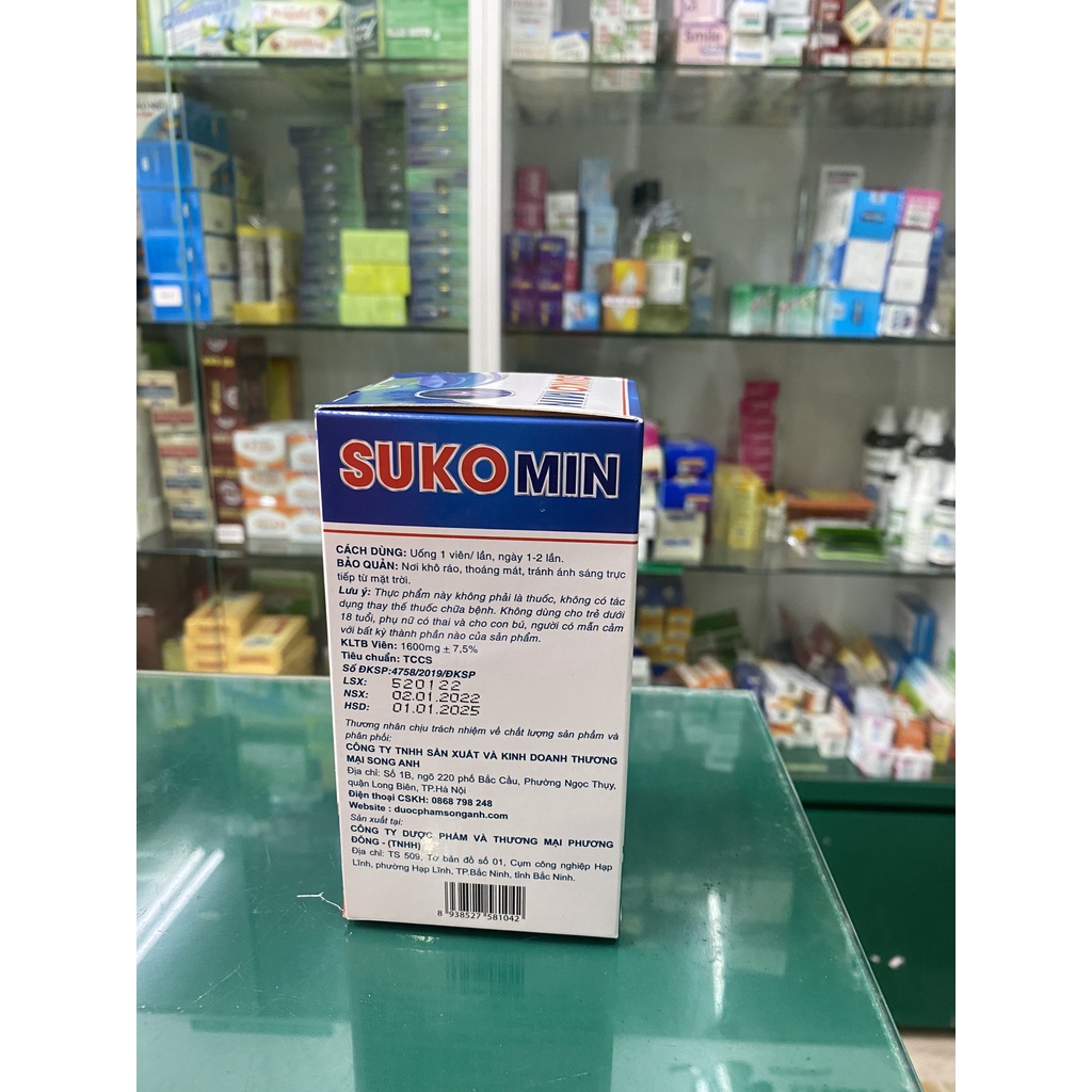 Sukomin - Hỗ trợ bổ sung chất nhầy dịch khớp, tái tạo màng sụn khớp giảm nhức, giảm thoái hóa, khớp vận động linh hoạt