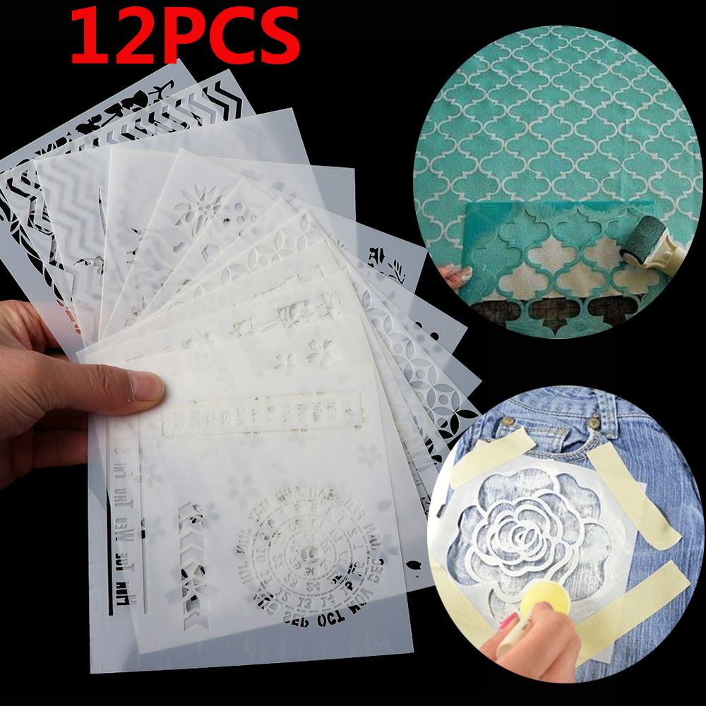 Set 12 khuôn cắt giấy trang trí tập ảnh dập nổi DIY mới