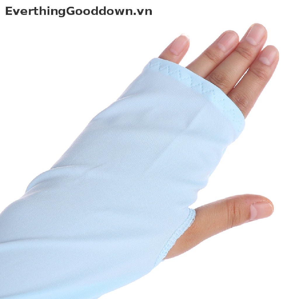 Everthinggooddown 1 Găng Cánh Tay Nửa Ngón Chống Nắng Dùng Khi Chạy Bộ / Chơi Golf