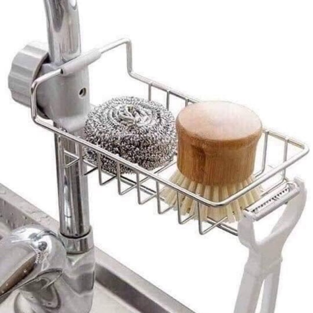 Giá inox treo bồn rửa chén tiện lợi