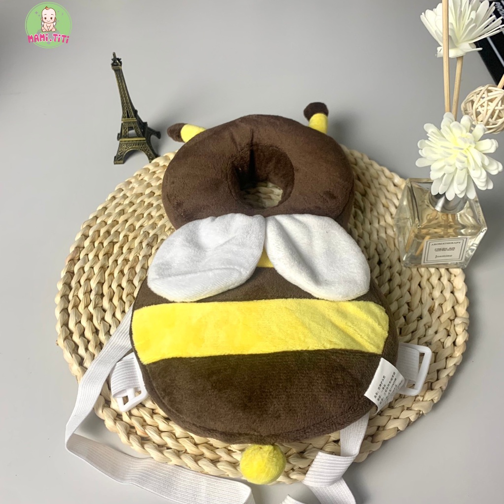 Gối đỡ bảo vệ đầu lưng cho bé tập bò, tập đi hình động vật dễ thương