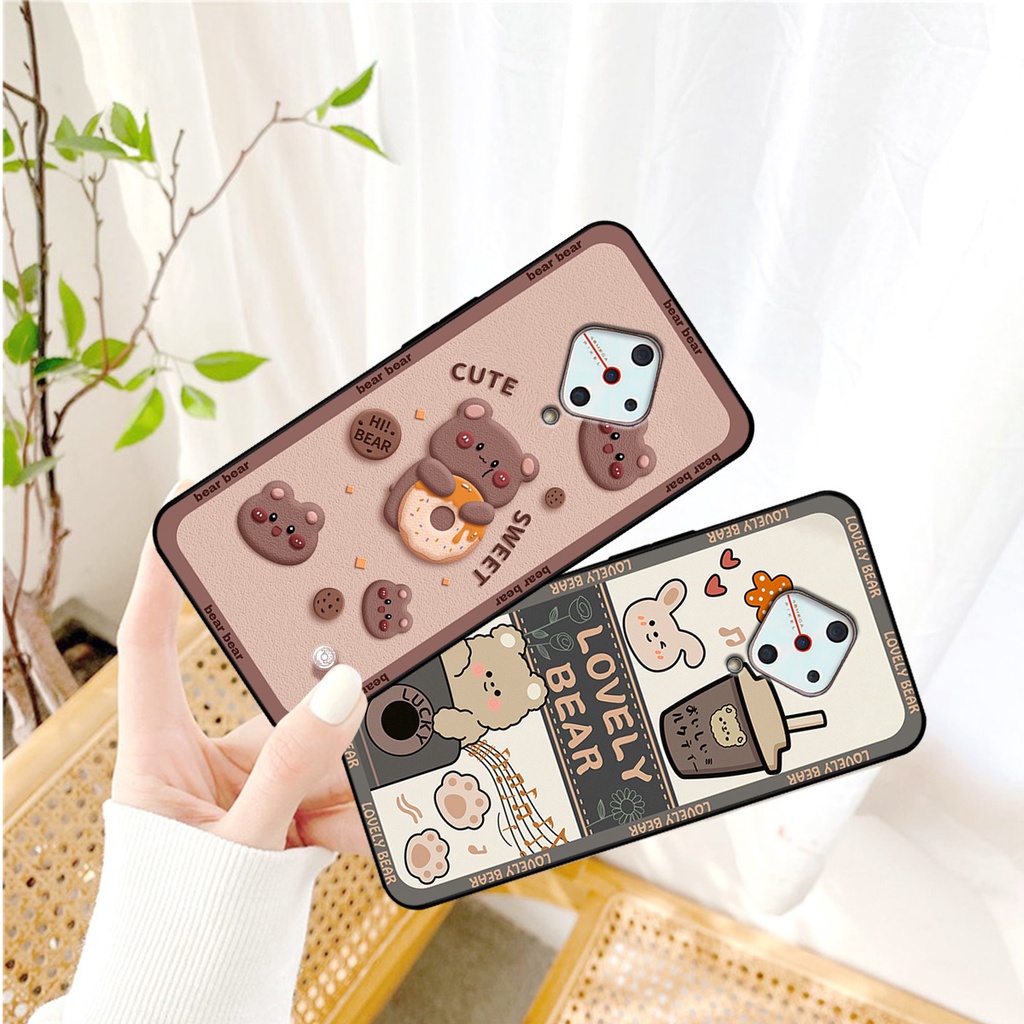 Ốp lưng Vivo S1 - Vivo S1 Pro in hình gấu bear dễ thương, bền đẹp