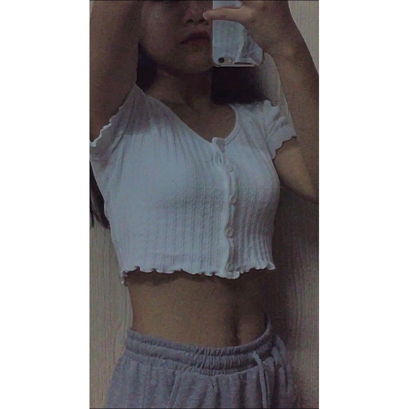 ÁO FUNKY V-NECK CAMI CROPTOP | BigBuy360 - bigbuy360.vn