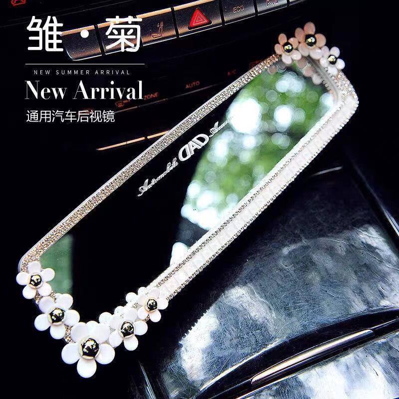 Gương Chiếu Hậu Xe Hơi Đính Đá Pha Lê Cao Cấp Dành Cho Phái Nữ