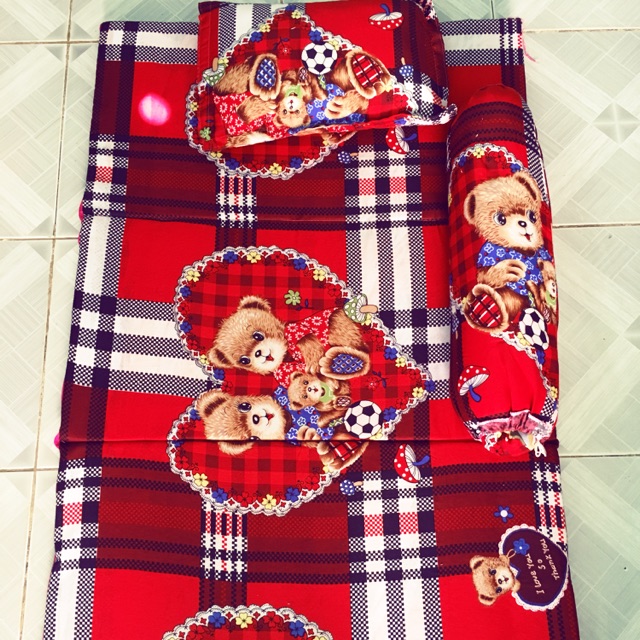 Bộ gối nệm 3 gấp cho bé