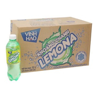 nước khoáng có ga vị chanh lemona 500ml