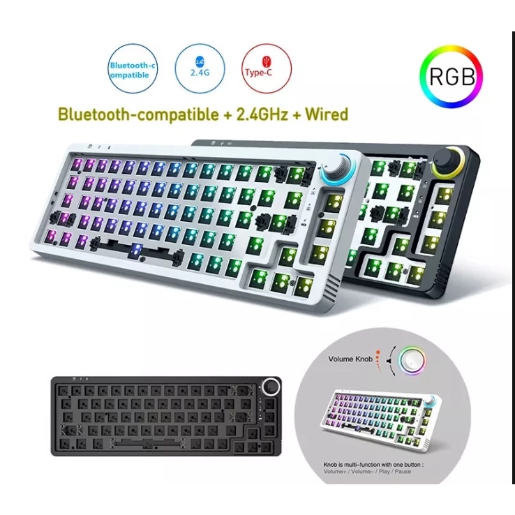 - Kit Phím Cơ Gamakay LK67 - RGB - 3 MODE - NEW FULLBOX - Hotswap - đủ màu