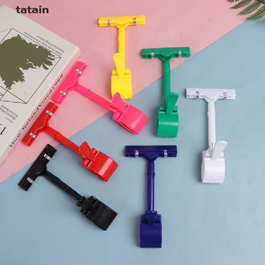 [TAT] Advertising Display Clip Price Card Tag Stand Label Rack Supermarket Sign Holder CVX