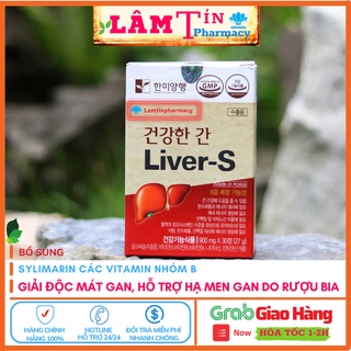 Mát Gan Giải độc Healthy Liver-S Chính Hãng Hàn Quốc, Uống 1viên/ngày ( 1 hộp 30 viên )