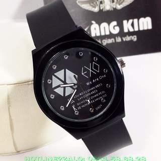 Đồng hồ nam EXO 824E mặt tròn dây cao su thời trang