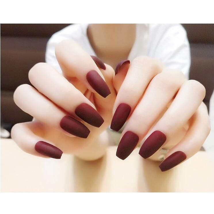Set of 24 Fashion Colorful False Nails