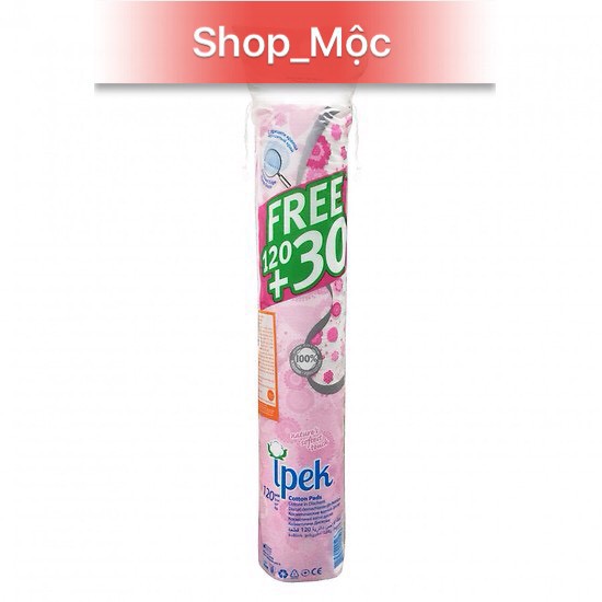 Bông tẩy trang Ipek Thổ Nhĩ Kỳ ( 120+30) miếng/ gói