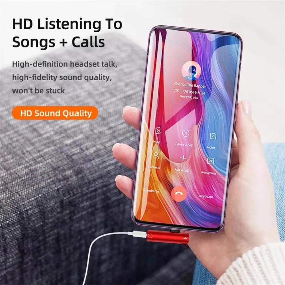Dây Cáp Nối Chuyển Đổi Âm Thanh 2 Trong 1 Cho Tai Nghe