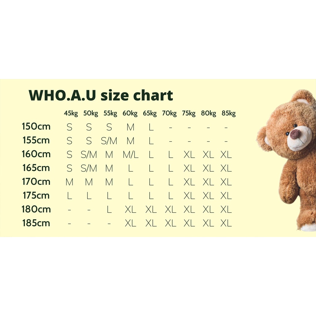 Áo sweater WHOAU WHMWC1191U họa tiết gấu Steve