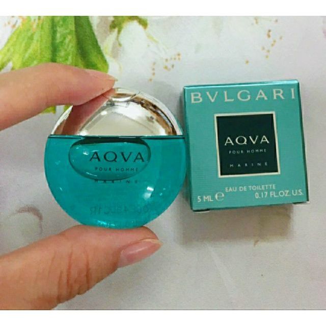 Nước hoa nam mini BVLGARI Aqva Pour Homme Marine EDT (5ml)