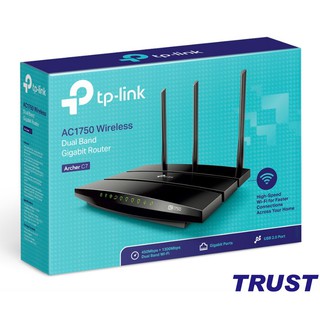 TP-Link AC 1750Mbps Gigabit 10/100/1000Mbps Bộ Phát Wi-Fi Băng tần kép - Archer C7 - Hàng Chính Hãng