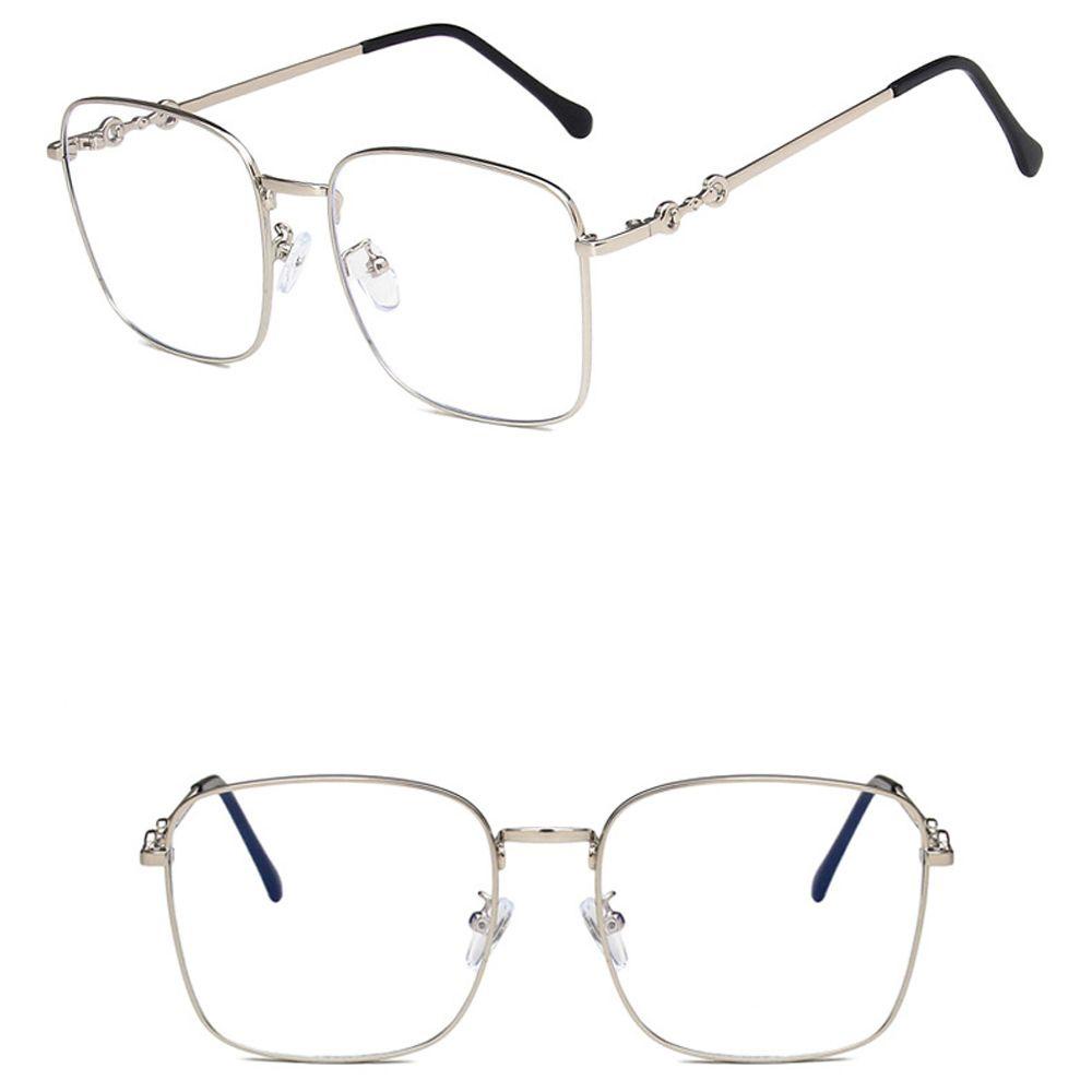 Mắt Kính Gọng Vuông Bằng Kim Loại Chống Ánh Sáng Xanh Thời Trang