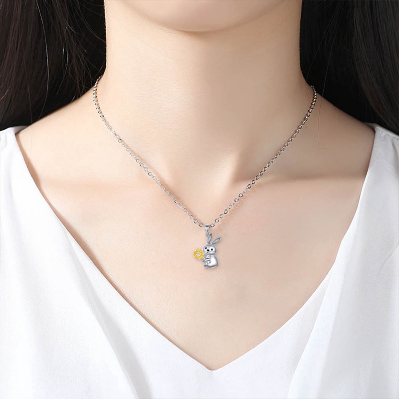 Dây Chuyền Mặt Thỏ Và Gấu Dễ Thương