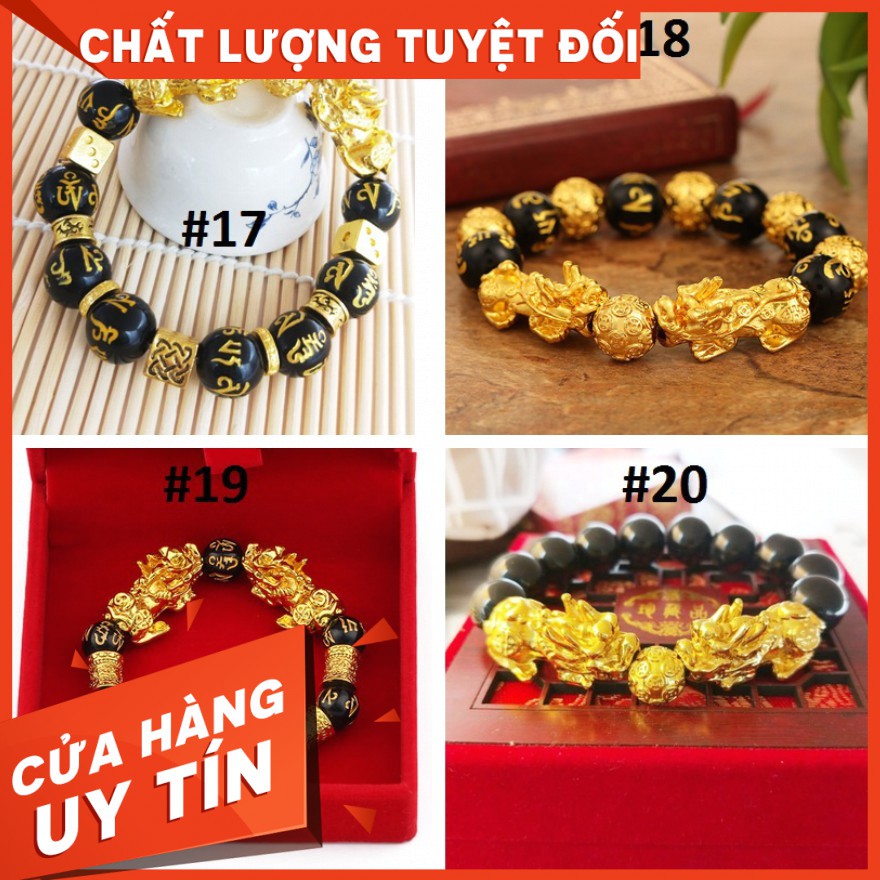 Vòng tay tì hưu phong thủy - hút tài lộc may mắn 20 mẫu