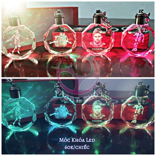 Móc treo - Móc khóa bóng đá Messi LED 04