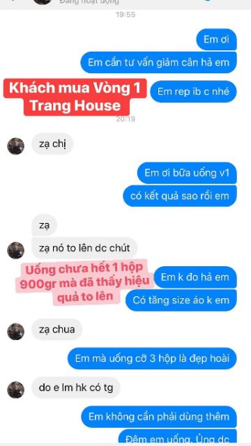 Sỉ  9 hộp bột tăng vòng 1 Trang Hous hộp 900gr