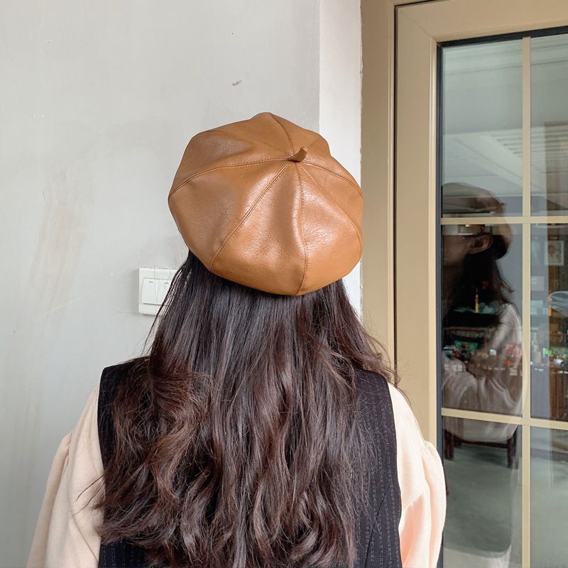 Nón Mũ Beret Chất Liệu Da Hàng Đẹp