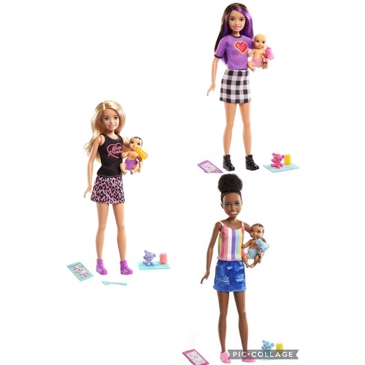 Bộ đồ chơi Barbie Chelsea Skipper chính hãng nhập Mỹ