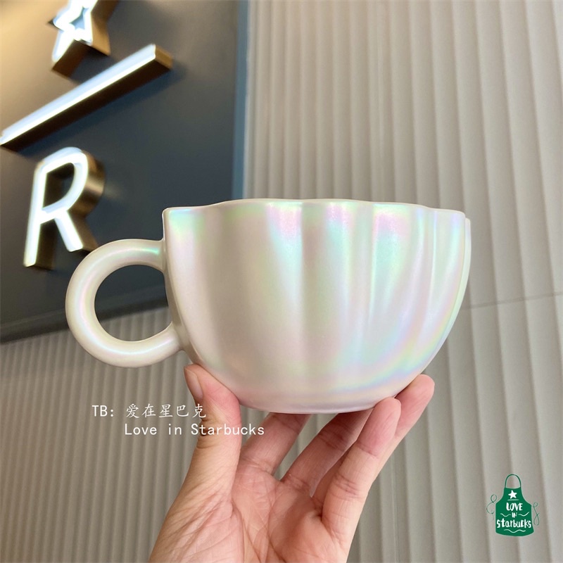Ly cốc sứ STARBUCKS Siren Mermaid Ceramic mug 355ml