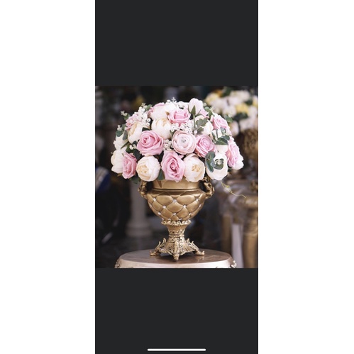 Bình hoa composite,Mỹ nghệ shop, decor, trang trí, quà tặng sinh nhật, tân gia, bình hoa giả, cao cấp mã trám thấp