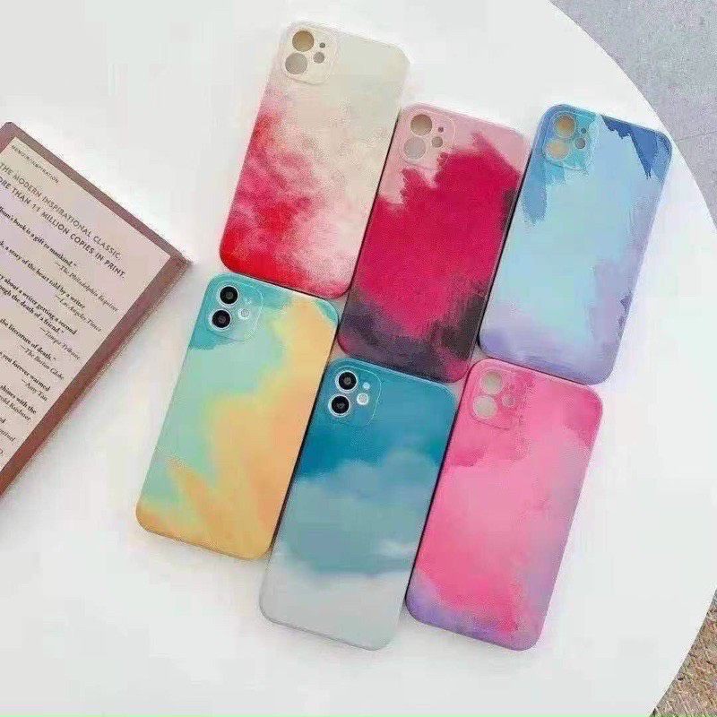 Ốp lưng loang màu  iPhone 7 plus/8 plus/6/6s/7/8/se 2020/X/Xs/11/11 pro Max/Xs Max/12/12 pro Max