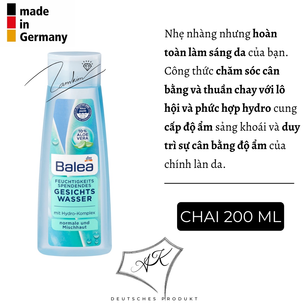 Tẩy trang Balea - hàng nội địa Đức - sạch sâu, thông thoáng lỗ chân lông