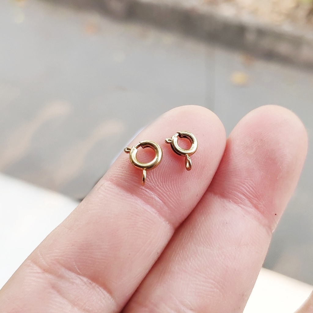 Móc trang sức tròn dùng làm hoặc thay thế các móc trên trang sức, móc mạ chân không