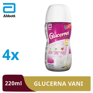 Bộ 4 chai sữa nước Glucerna hương vani 220ml/chai