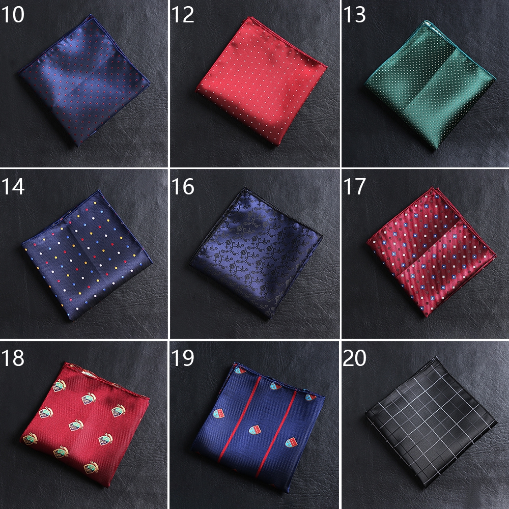 Khăn tay nhiều màu thời trang hình vuông dành cho nam