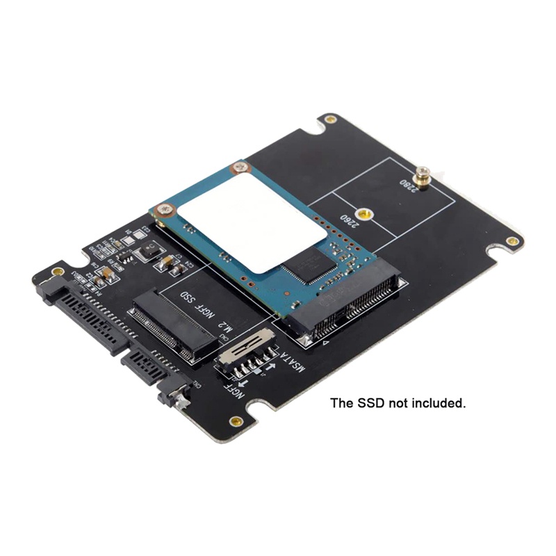 Combo Bộ Chuyển Đổi M.2 Ngff B-Key & Msata Ssd Sang Sata 3.0 Kèm Công Tắc Sata 3.0 Hỗ Trợ Lùi Đảo Chiều 3.2 | BigBuy360 - bigbuy360.vn