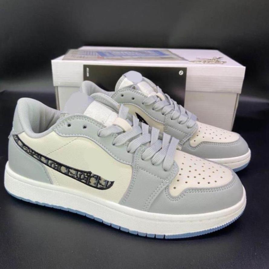 👟👟Giày Sneaker Nike Air Jordan 1 Dior cổ thấp,cao cho nam và nữ full box đủ size