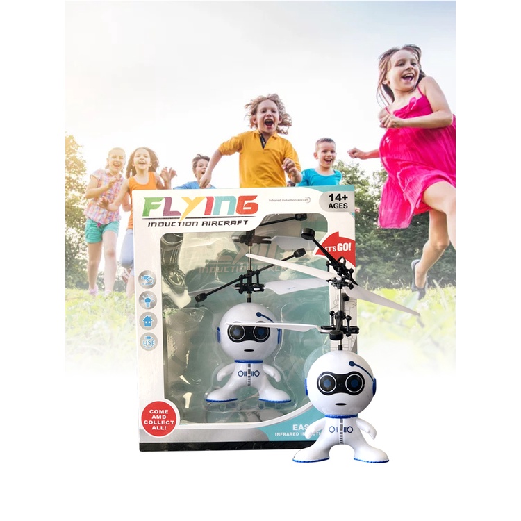 Máy bay trực thăng RC Cảm biến mới thông minh Tránh chướng ngại vật Robot cảm biến cử chỉ Máy bay Bộ sạc USB