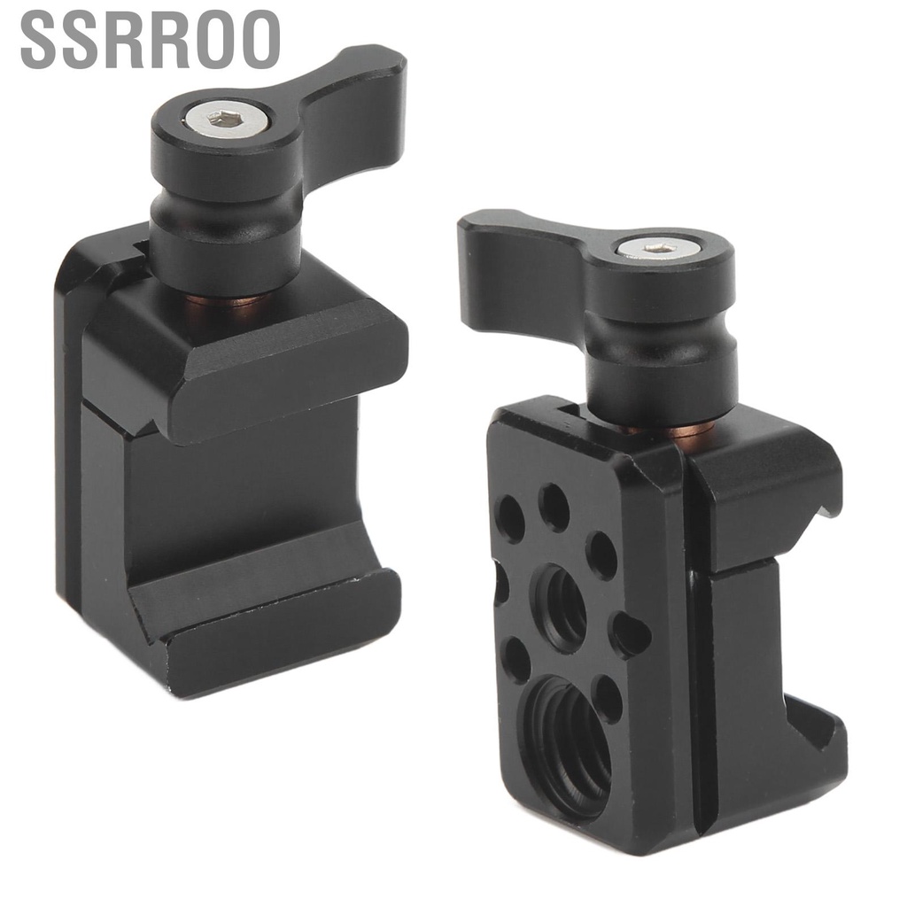 Kẹp khóa NATO tháo nhanh với ren 1/4 3/8 để định vị lỗ mở rộng lồng máy ảnh