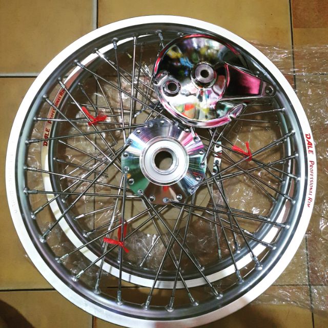 Cặp niềng nhôm sirius thái lan size 1.40 căm đùm mạ crôm kèm theo má sau crôm