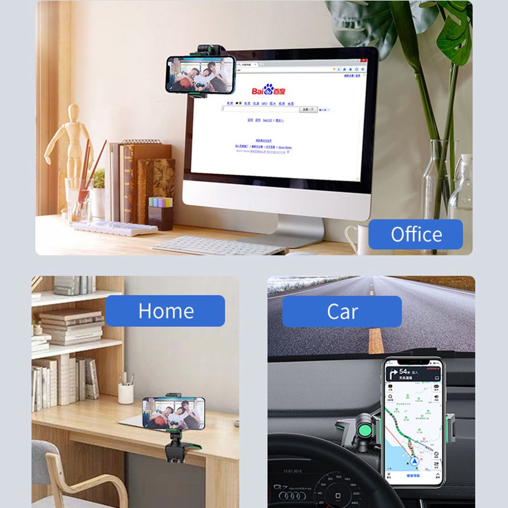Giá đỡ điện thoại/ thiết bị định vị GPS 1200 độ tùy chỉnh tiện dụng cho xe hơi | BigBuy360 - bigbuy360.vn
