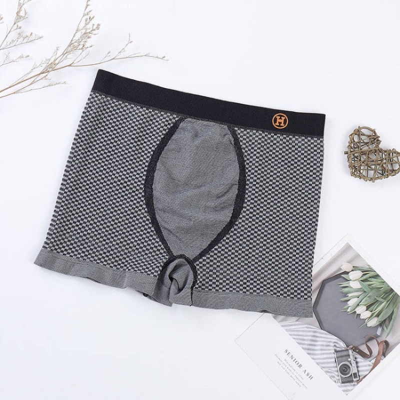 Hộp 3 Quần Sịp Nam Chất Cotton Kháng Khuẩn chữ H - Quần Lót Nam Cao Cấp DL1