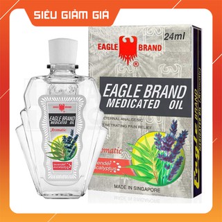 * Dầu gió Singapore (dầu con ó Eagle Brand màu xanh, trắng và vàng) * - utnhuan663qw